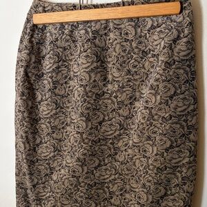 Saks fifth avenue skirt Floral Patterned Black skirt victorian bridgerton